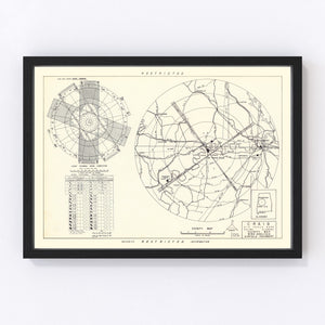 Vintage Map of the Craig Air Force Base Vicinity, 1950