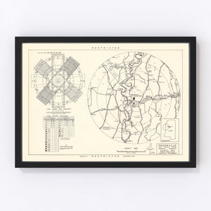 Vintage Map of the Greenville Air Force Base Vicinity, 1951