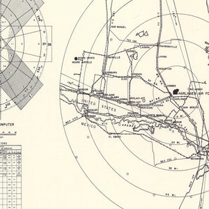 Vintage Map of the Harlingen All-Valley Air Force Base Vicinity, 1951