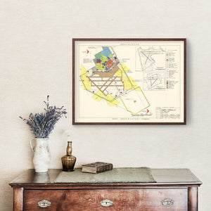Vintage Map of James Connally Air Force Base, 1952