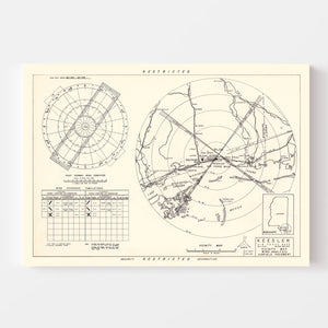 Vintage Map of the Keesler Air Force Base Vicinity, 1950