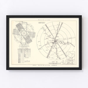 Vintage Map of the Laredo Air Force Base Vicinity, 1951