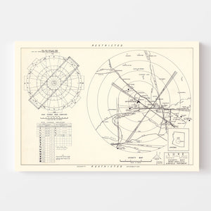 Vintage Map of the Luke Air Force Base Vicinity, 1951