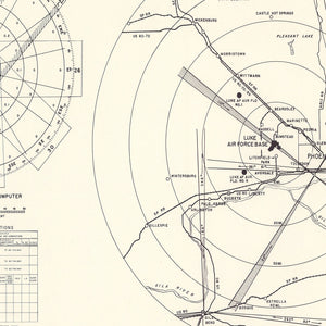 Vintage Map of the Luke Air Force Base Vicinity, 1951