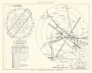 Vintage Map of the Luke Air Force Base Vicinity, 1951