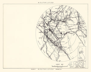 Vintage Map of the Parks Air Force Base Vicinity, 1951