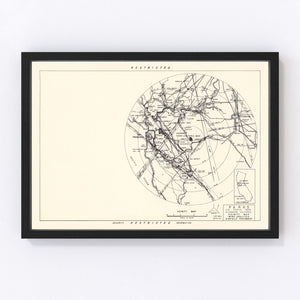 Vintage Map of the Parks Air Force Base Vicinity, 1951
