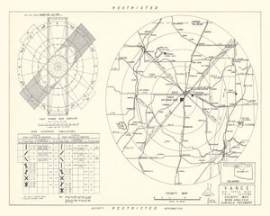 Vintage Map of the Vance Air Force Base Vicinity, 1952