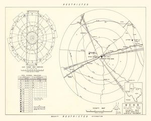 Vintage Map of Webb Air Force Base, 1951