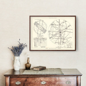 Vintage Map of the Wichita Municipal Airport Vicinity, 1952