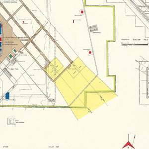 Vintage Map of Williams Air Force Base, 1952