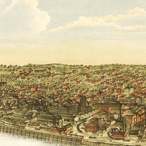 Vintage Map of McKeesport, Pennsylvania 1893