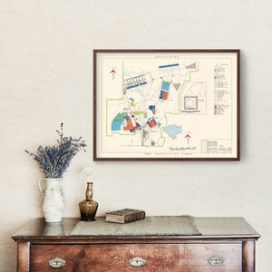 Vintage Map of Wolters Air Force Base, 1951