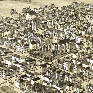 Vintage Map of Mifflintown, Pennsylvania 1895