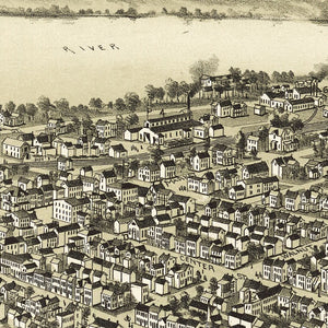 Vintage Map of Millersburg, Pennsylvania 1894
