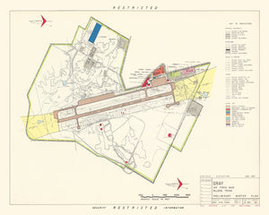 Vintage Map of Gray Air Force Base, 1951