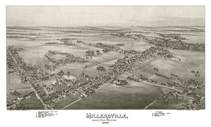 Vintage Map of Millersville, Pennsylvania 1894