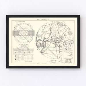 Vintage Map of the Lakeland Air Force Base Vicinity, 1952