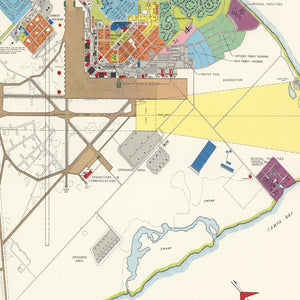 Vintage Map of MacDill Air Force Base, 1951
