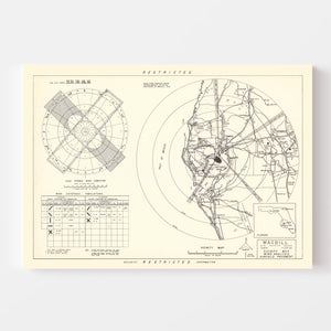 Vintage Map of the MacDill Air Force Base Vicinity, 1951