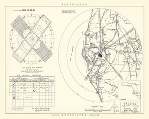 Vintage Map of the MacDill Air Force Base Vicinity, 1951