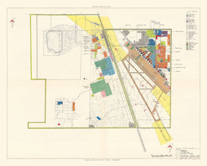 Vintage Map of March Air Force Base, 1951