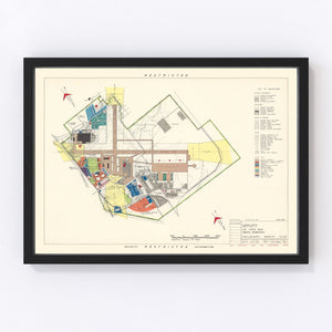 Vintage Map of Offutt Air Force Base, 1951