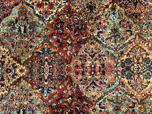 8.8 x 12 Karastan Multicolor Kirman Rug #717 - Vintage Wool Carpet