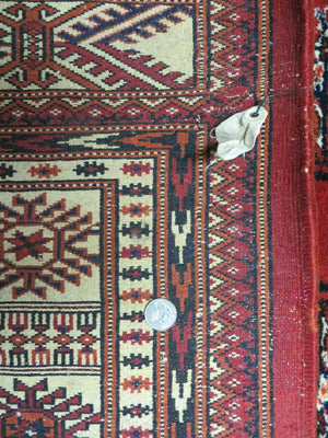 7' X 9' Vintage Handmade Bokhara Turkoman Pakistan Wool Rug Carpet Nice