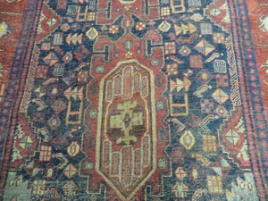 4' X 10' Antique Handmade Turkish Floral Tribal Oriental Wool Rug #627