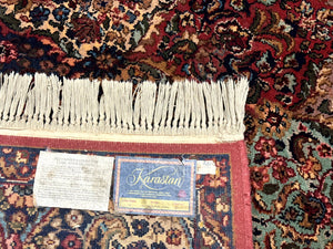 8.8 x 12 Karastan Multicolor Kirman Rug #717 - Vintage Wool Carpet