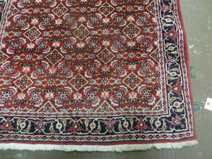 3' X 5' Handmade Knotted Indian Amritsar Floral Oriental Wool Red Rug Organic Nice