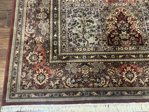 Couristan Rug 10x14, Belgium Power Loomed Carpet, Vintage Wool Oriental Rug, Multicolor Panel Design, 10 x 14 Room Sized Rug