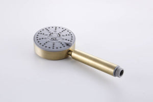 Luxury Brushed Gold 3-Function Exposed Shower Set with Handheld Shower and Tub Spout