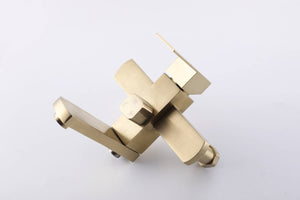 Luxury Brushed Gold 3-Function Exposed Shower Set with Handheld Shower and Tub Spout