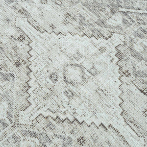 Barny Cream & Sage Washable 7ft Runner Rug