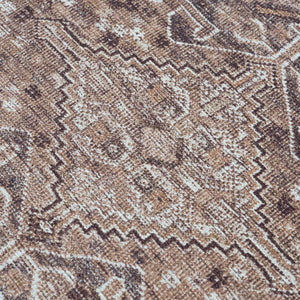 Barny Brown Washable 7ft Runner Rug