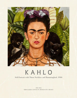 Kahlo - Self - portrait With Thorn Necklace And Hummingbird P2