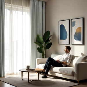 Blackout Gray Curtain