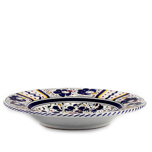 ORVIETO BLUE ROOSTER: Pasta/Soup Rimmed Bowl Plate