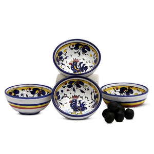 ORVIETO BLUE ROOSTER: Dipping/Condiment Small Bowl (1 Cup)