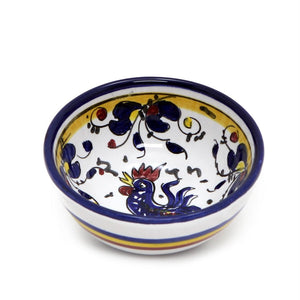 ORVIETO BLUE ROOSTER: Dipping/Condiment Small Bowl (1 Cup)