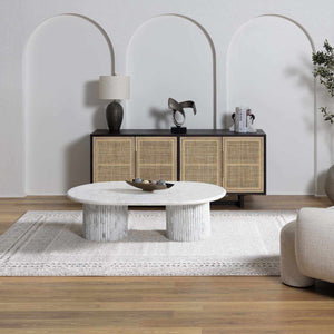 Burdette Soft Neutral Runner Rug