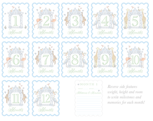 Watercolor Baby Milestone Cards