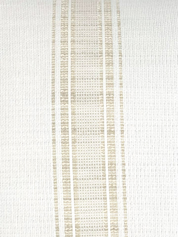 Beach Club Beige Stripe Indoor Outdoor Floor Pillow