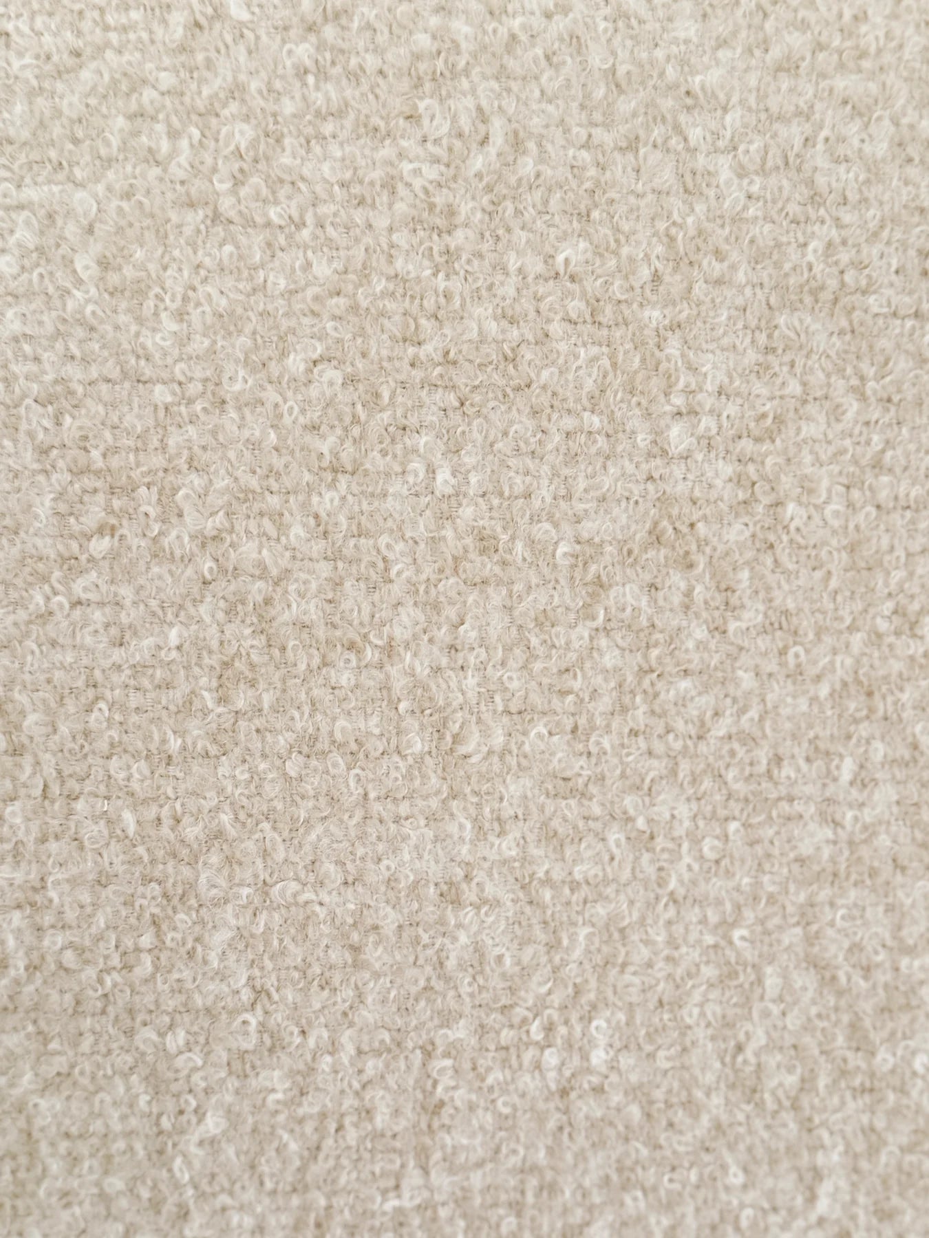 Beige Boucle Indoor Outdoor Floor Pillow