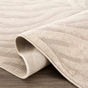 Beige Manteca Zebra Print 7ft Runner Rug