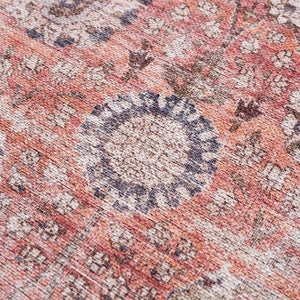 Ganyangan Red Washable Runner Rug