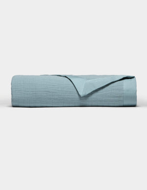 Waterfront Grid Matelasse Blanket