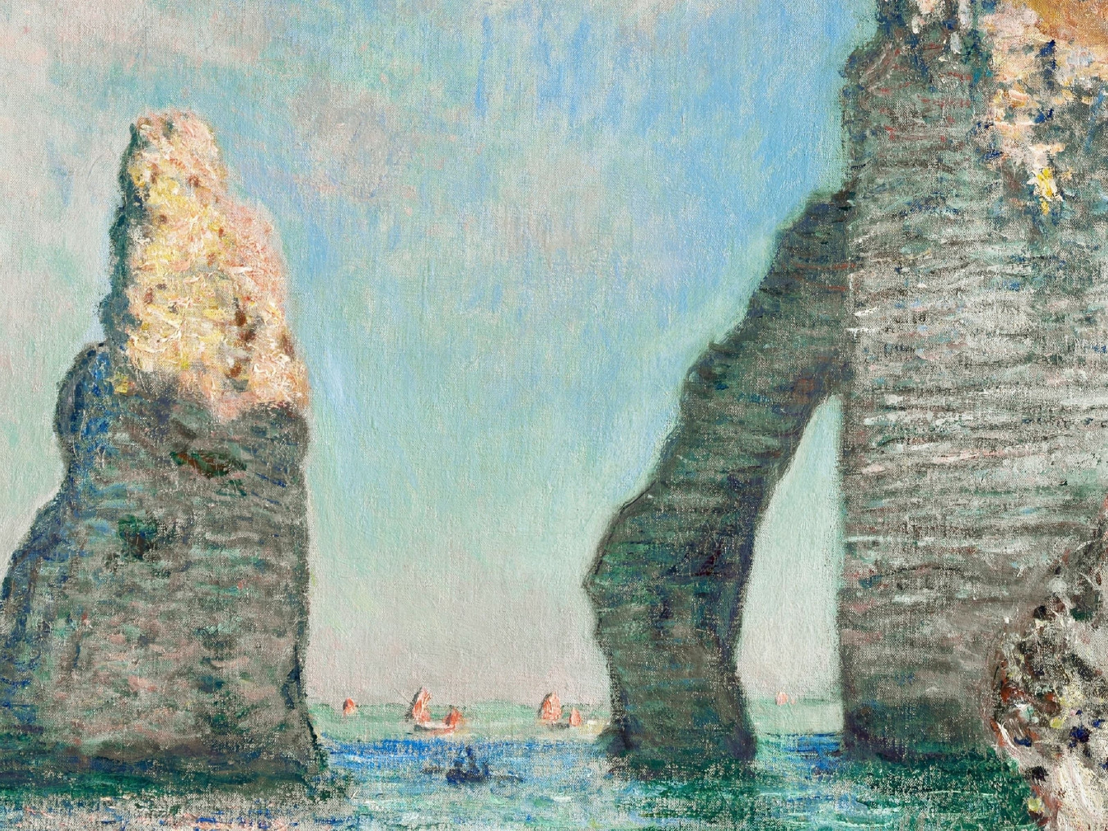 Monet - The Cliffs At Etretat